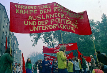 Demonstration gegen ein verschärftes Ausländergesetz in Dortmund 1972 © Holger Rüdel