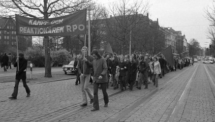Demonstration der Sozialistischen Studentengruppe Hamburg 1973 © Holger Rüdel