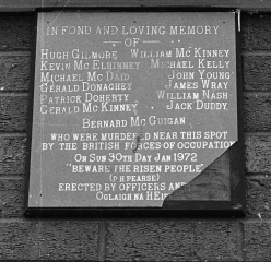 Erinnerungstafel Bloody Sunday Derry 1973 © Holger Rüdel
