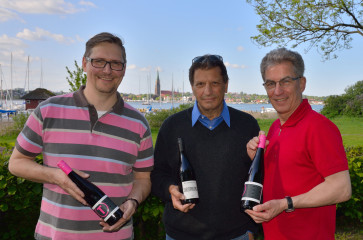 David Doubilet trifft die Veranstalter des Schleswiger Weinfeste