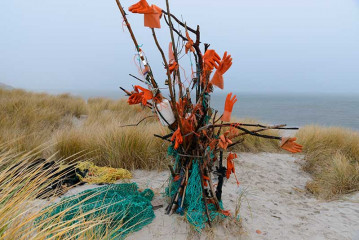 Strandgut-Kunst auf Sylt © Holger Rüdel