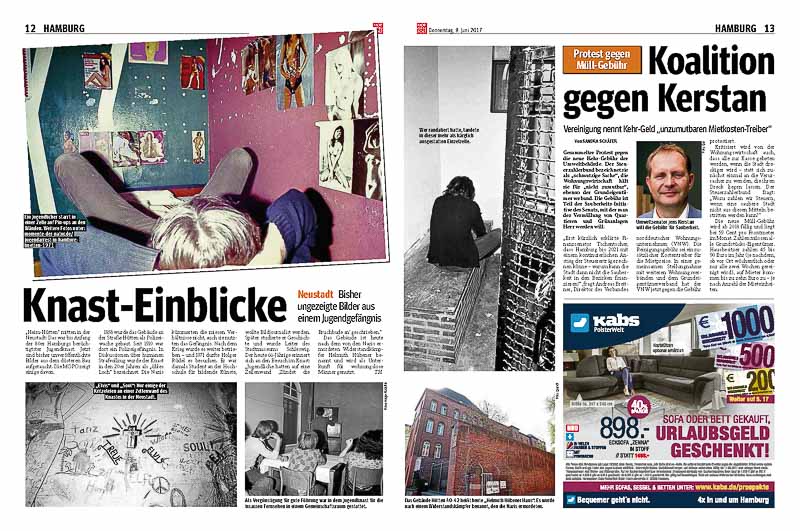 Artikel "Knast-Einblicke" in der Hamburger Morgenpost vom 8. Juni 2017