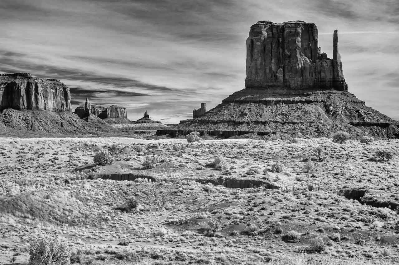 Monument Valley im infraroten Licht